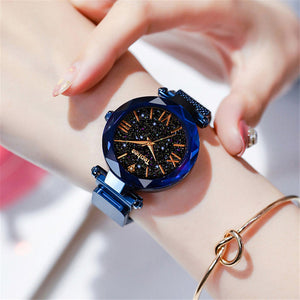 Ouvrir l&#39;image dans le diaporama, Women Watches Magnetic Starry Sky Female Clock Quartz Wristwatch Fashion Ladies
