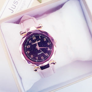 Ouvrir l&#39;image dans le diaporama, Sky Ladies Bracelet Watch Casual Leather Quartz Wristwatches Clock Relogio Feminino
